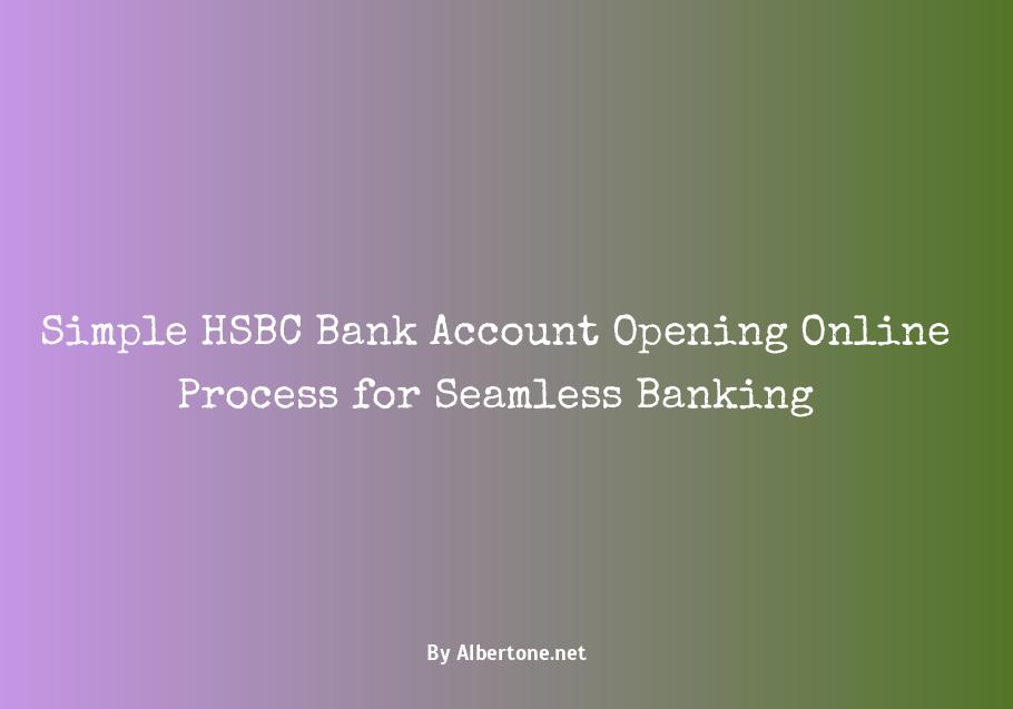 hsbc bank account opening online