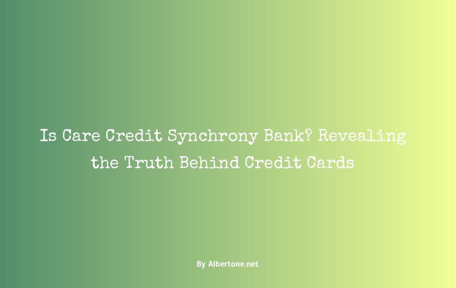 is care credit synchrony bank