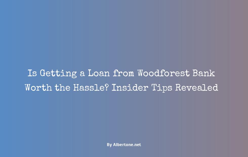 is it easy to get a loan from woodforest bank