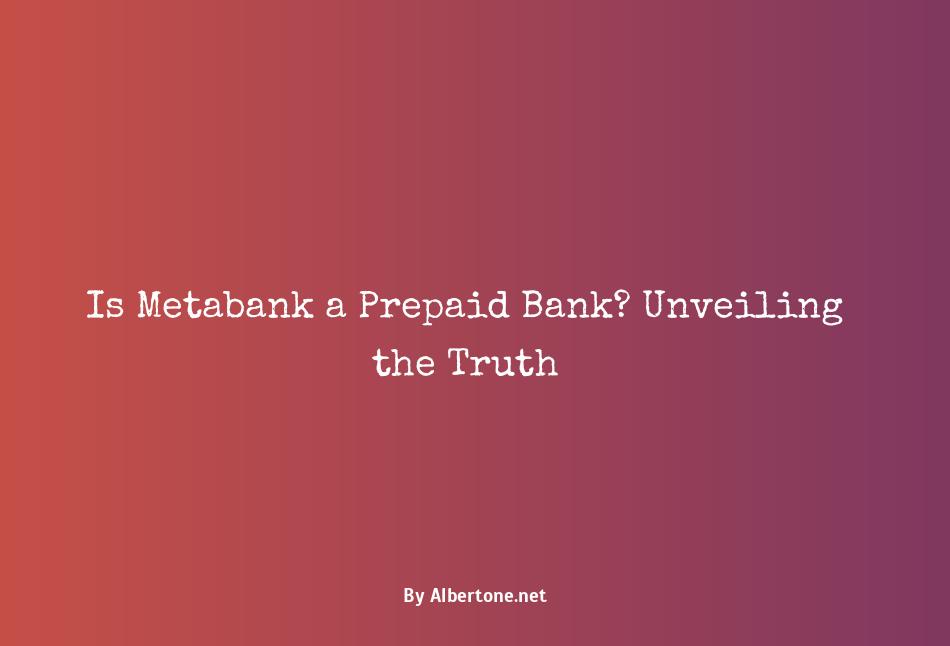 is metabank a prepaid bank