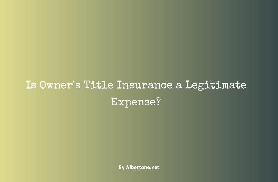 is owner's title insurance is a rip-off