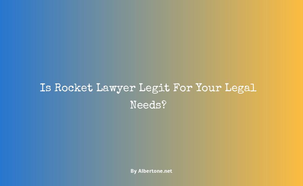 is rocket lawyer legit