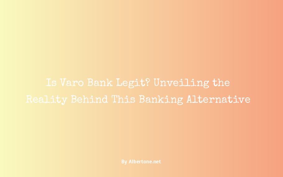 is varo bank legit