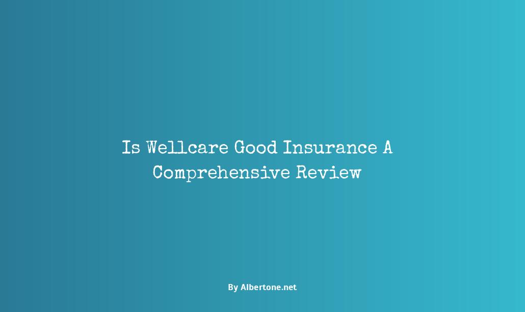 is wellcare good insurance