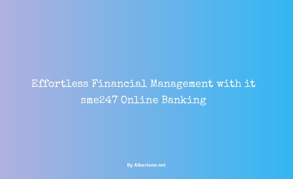 it sme247 online banking