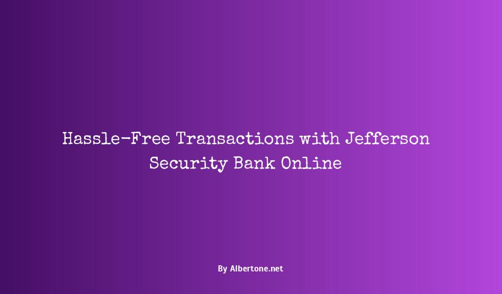 jefferson security bank online