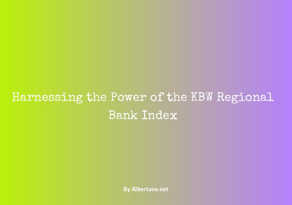 kbw regional bank index