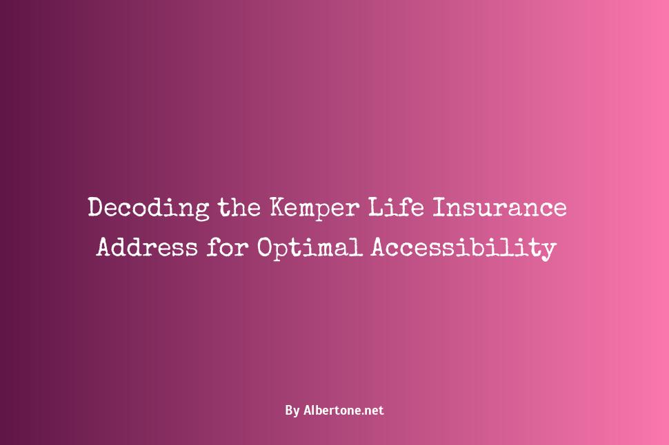 kemper life insurance address