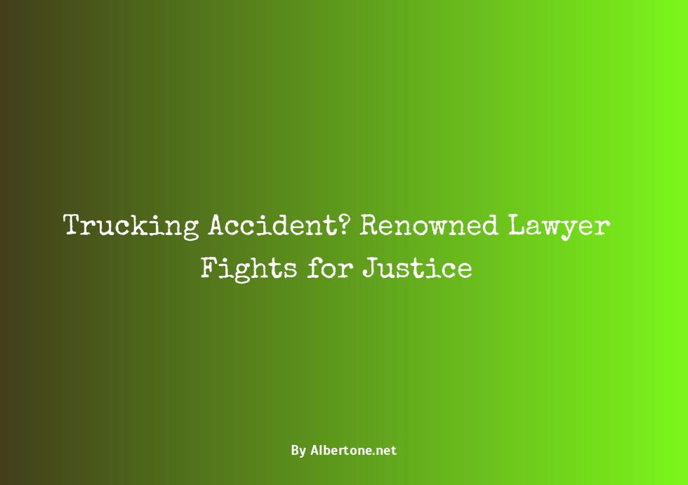 lawyer for trucking accident