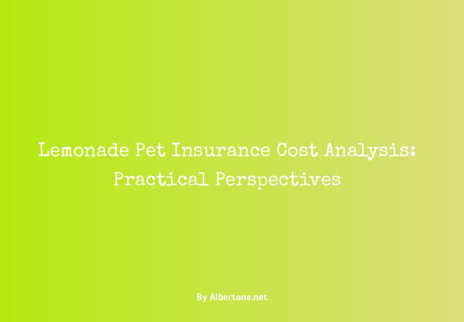 lemonade pet insurance cost