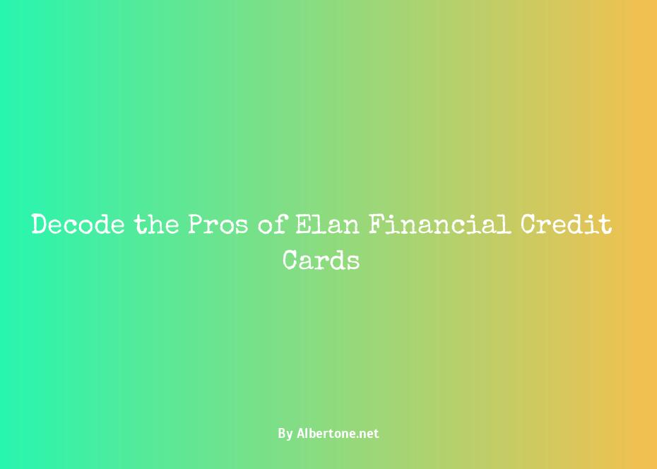 list of elan financial credit cards