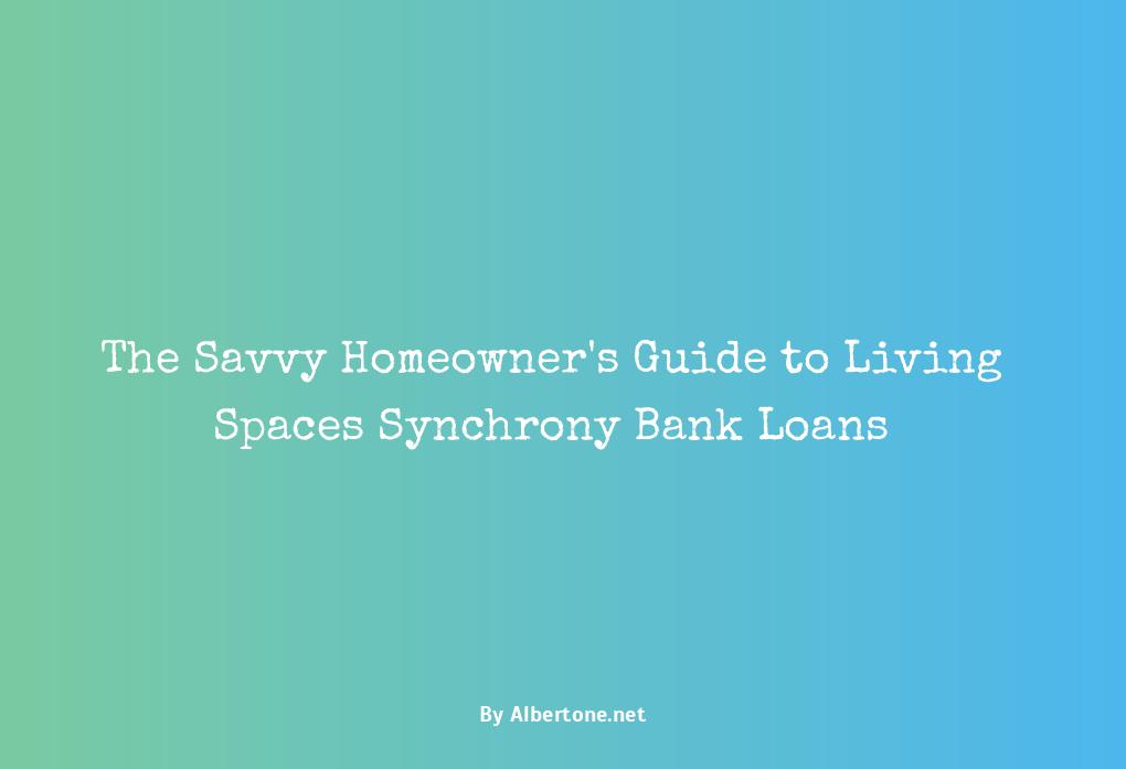 living spaces synchrony bank