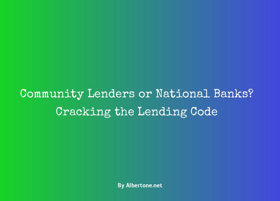 local lender vs bank