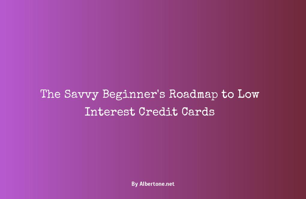 low interest credit cards for beginners