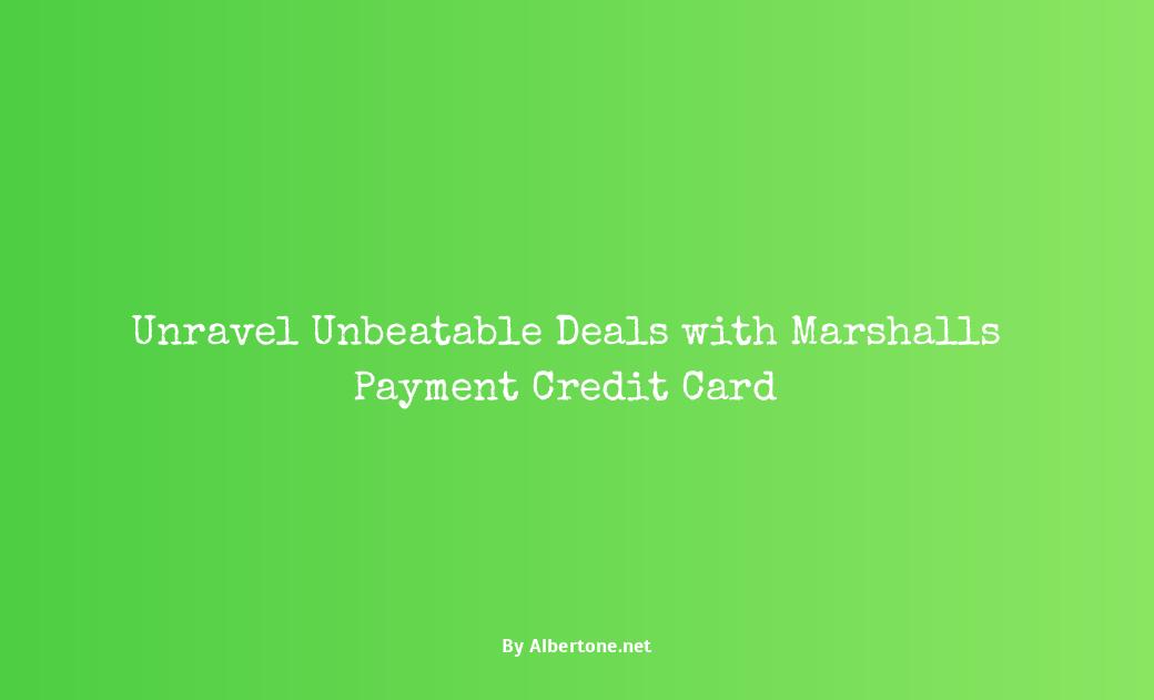 marshalls payment credit card