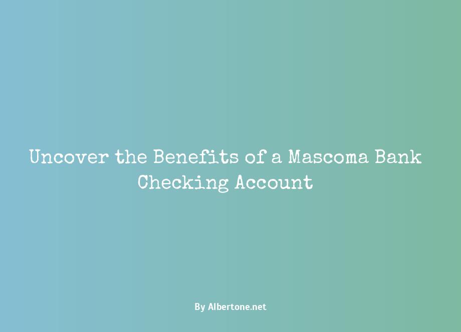 mascoma bank checking account