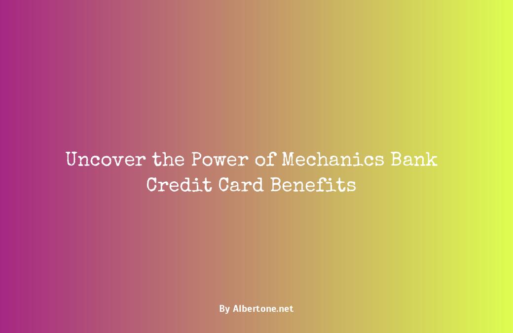 mechanics bank credit card