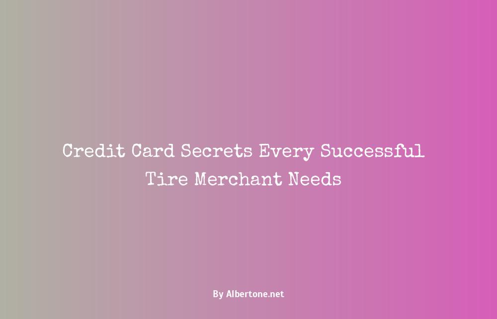 merchants tire credit card