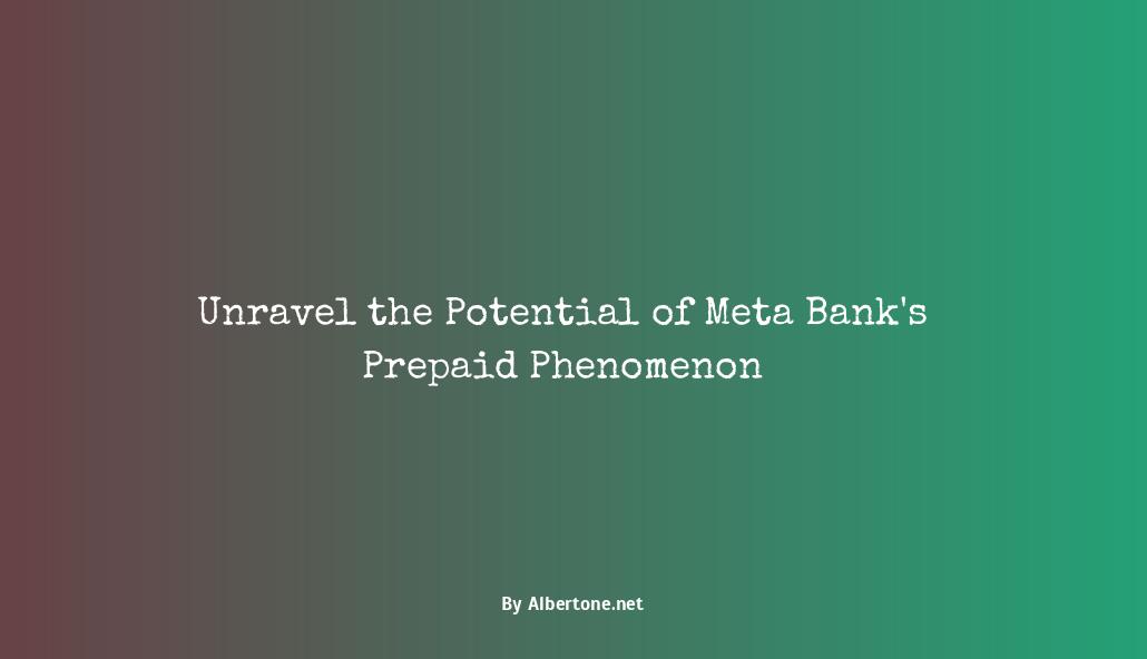 meta bank prepaid card