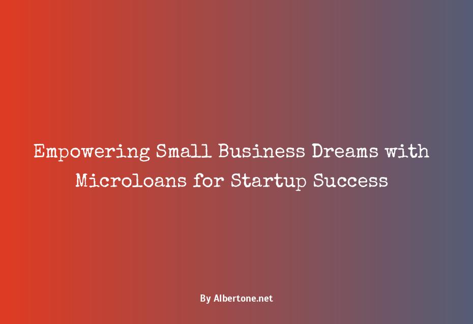 microloans for small business startup