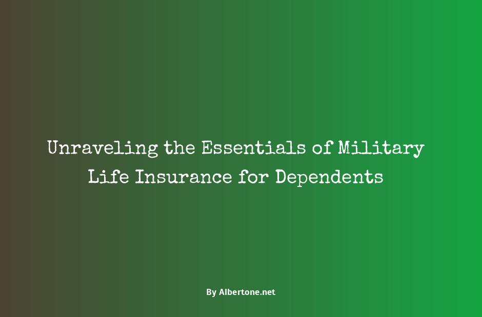 military life insurance for dependents