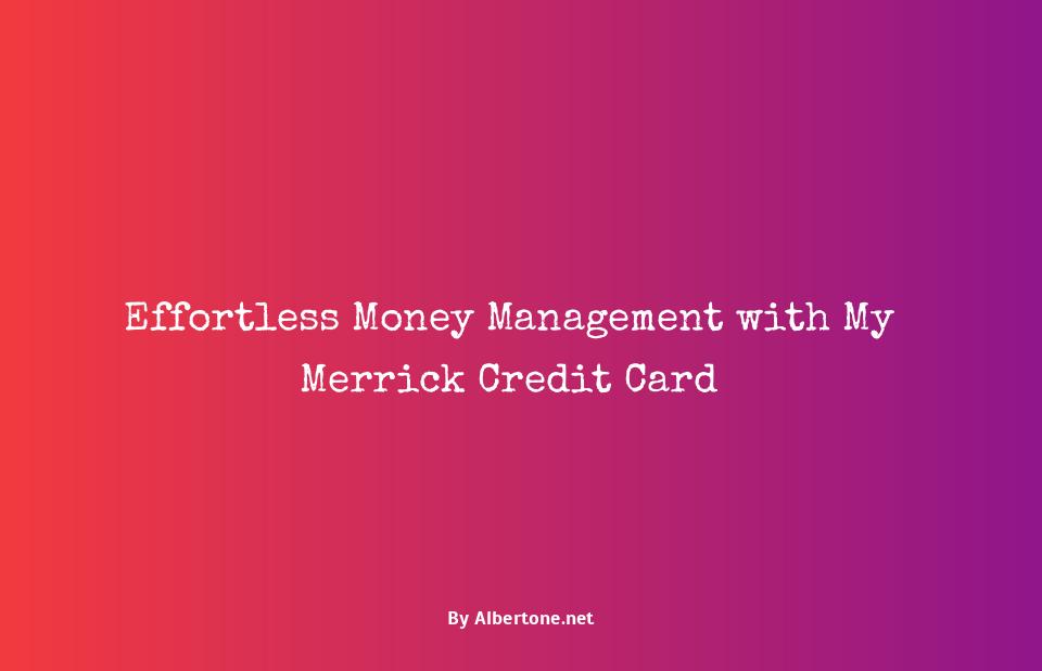 my merrick credit card