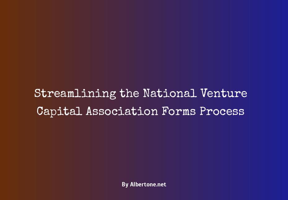 national venture capital association forms