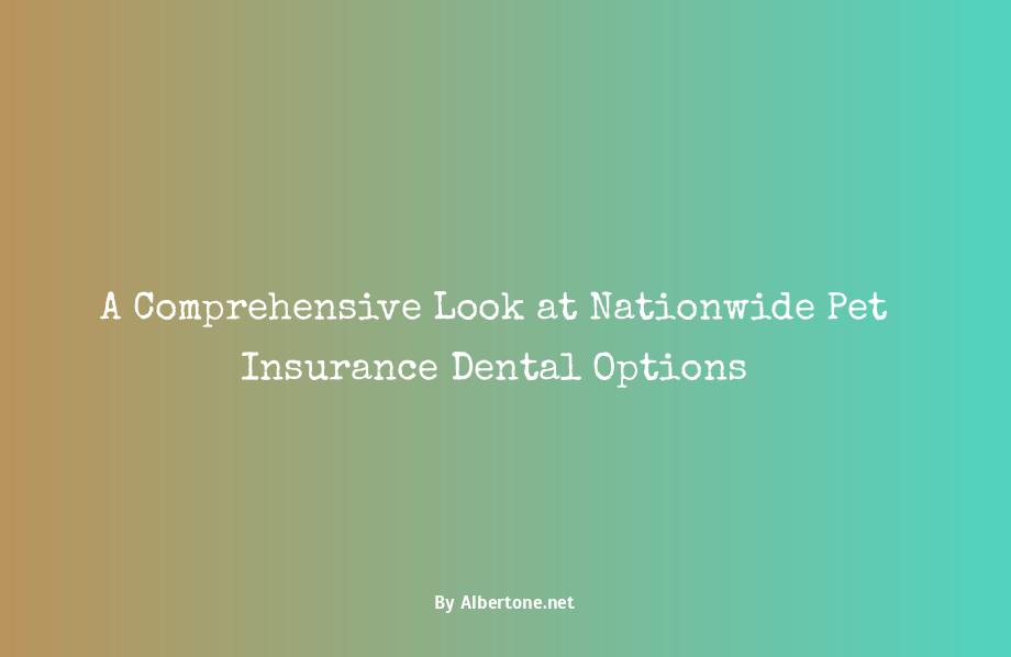 nationwide pet insurance dental