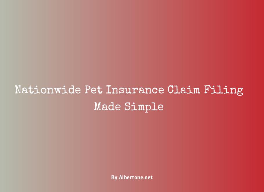 nationwide pet insurance submit claim