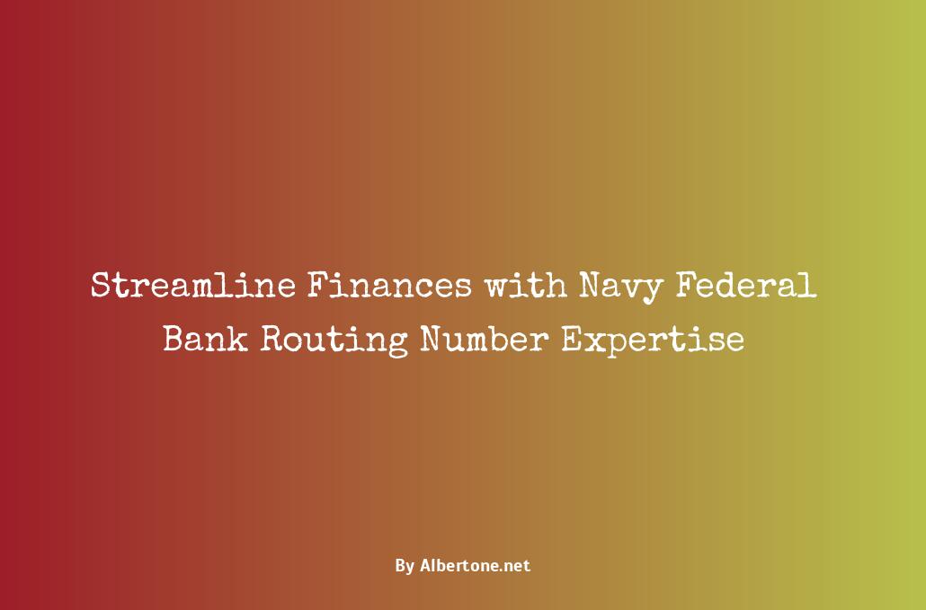 navy federal bank routing number