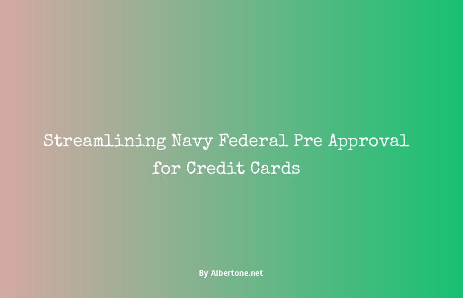 navy federal pre approval credit card