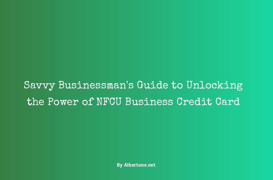 nfcu business credit card