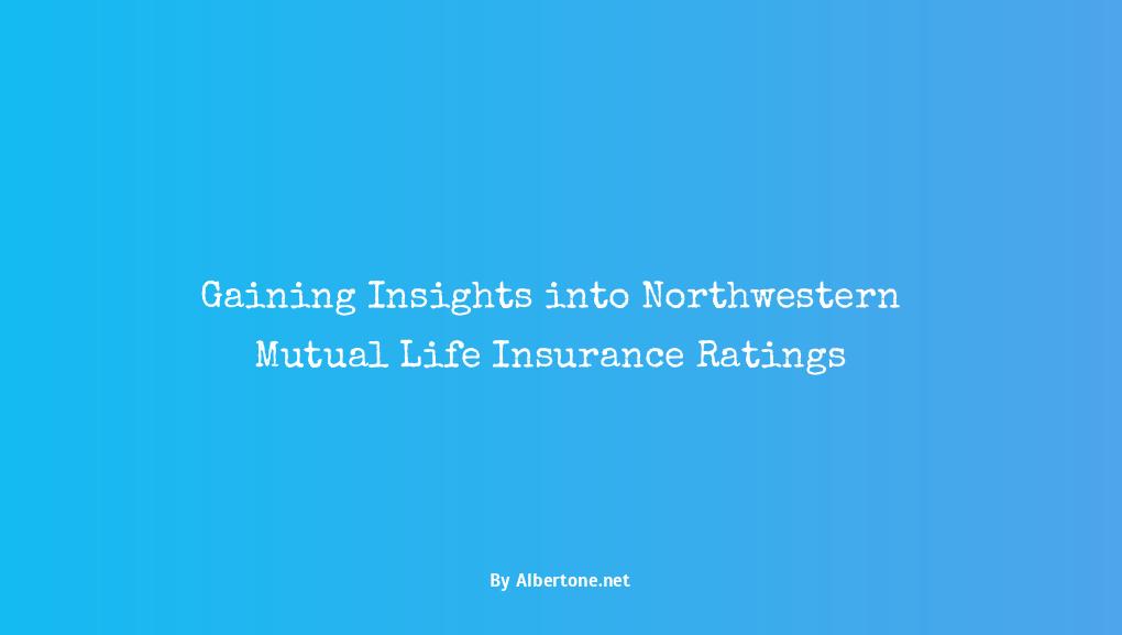 northwestern mutual life insurance rating