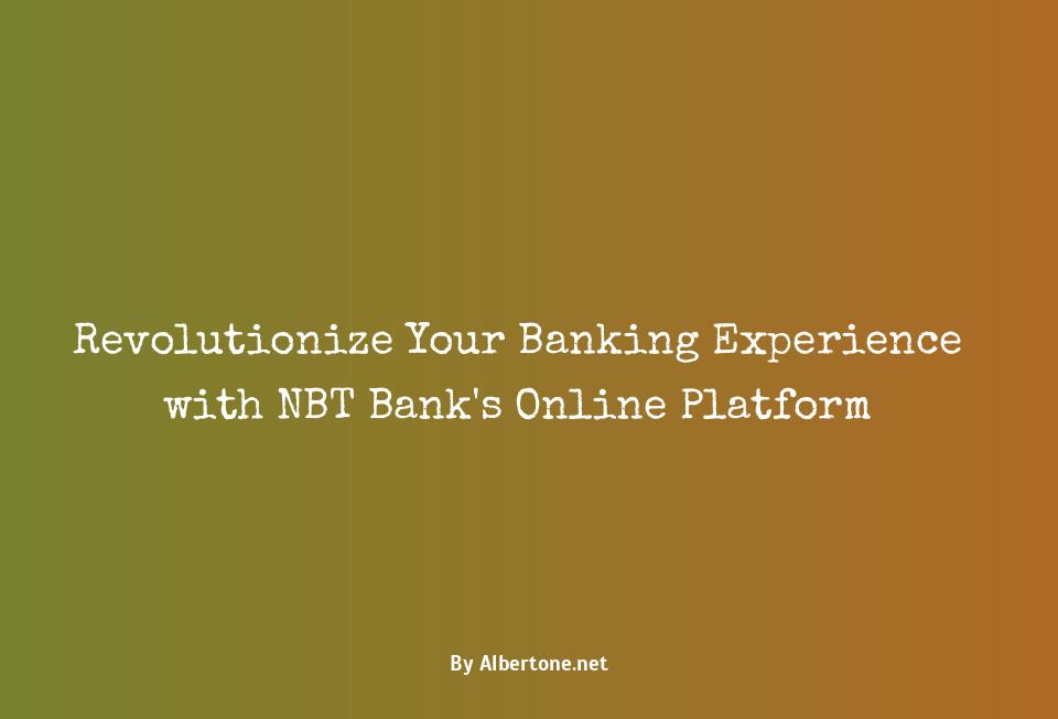 online banker nbt bank