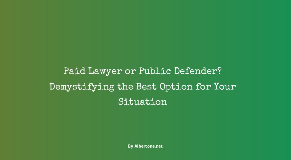 paid lawyer vs public defender