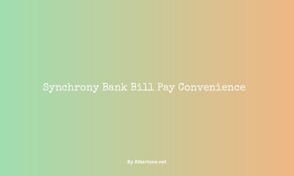 pay my bill synchrony bank