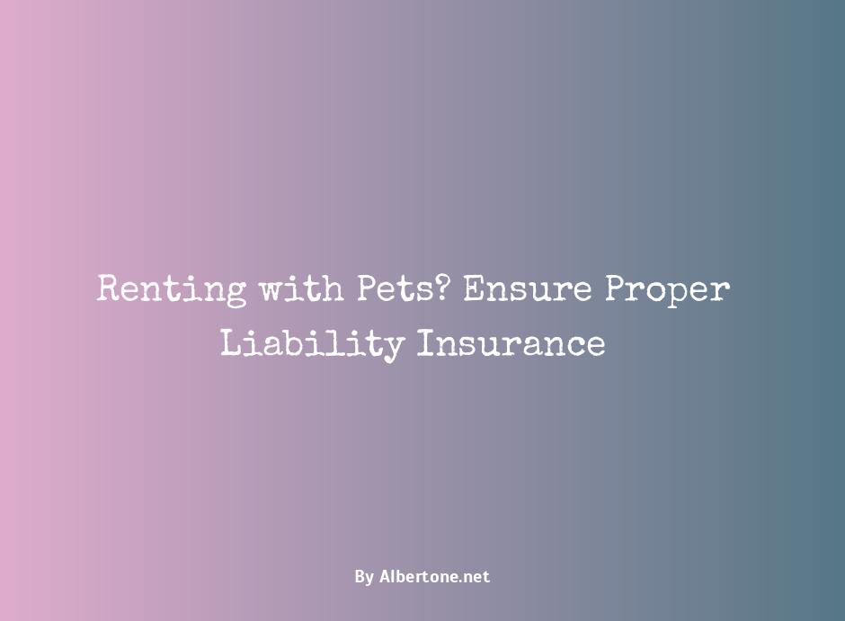 pet liability insurance for renters