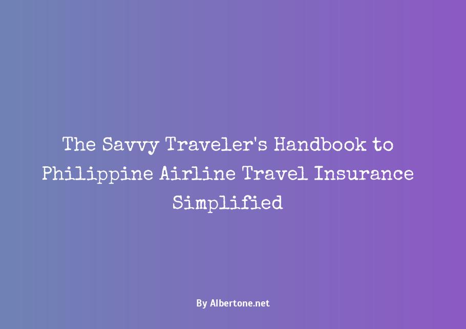 philippine airline travel insurance