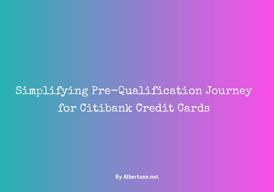 pre qualify for citibank credit card