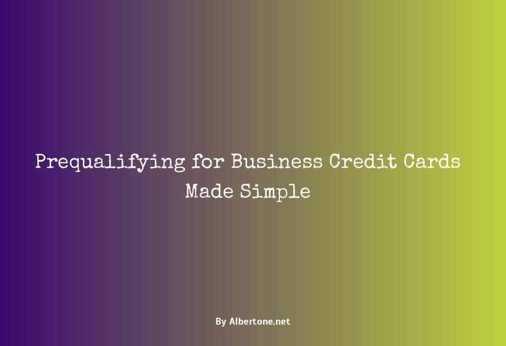 prequalify business credit card