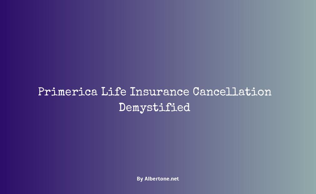 primerica life insurance cancellation