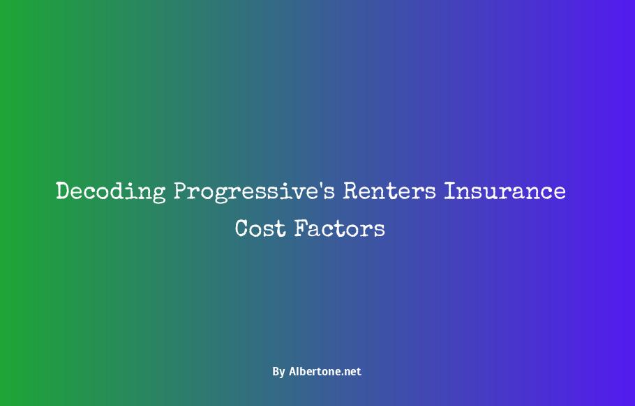 progressive renters insurance cost