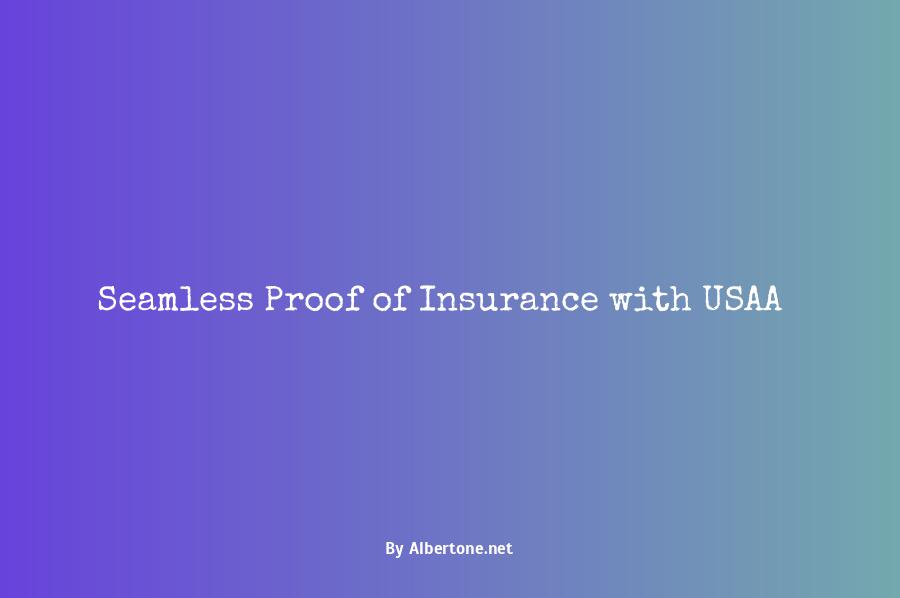 proof of insurance usaa