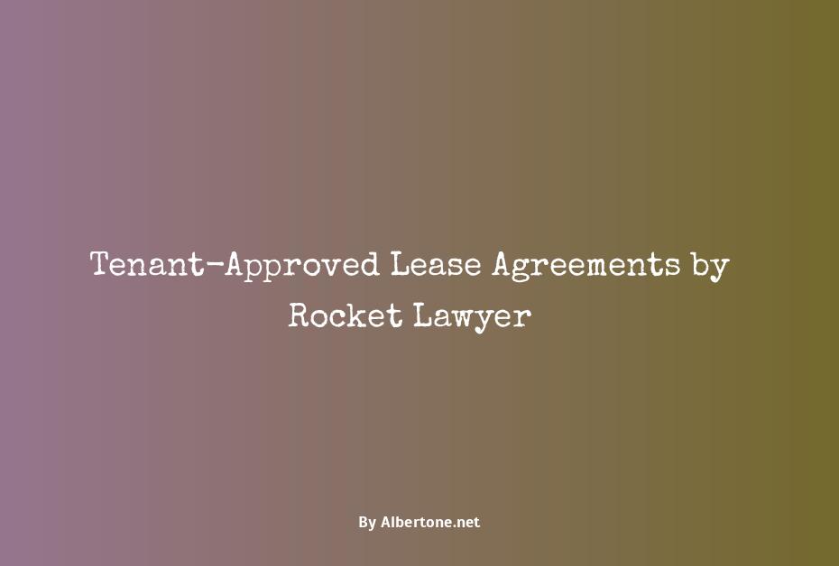 rocket lawyer lease agreement