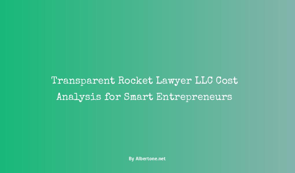 rocket lawyer llc cost