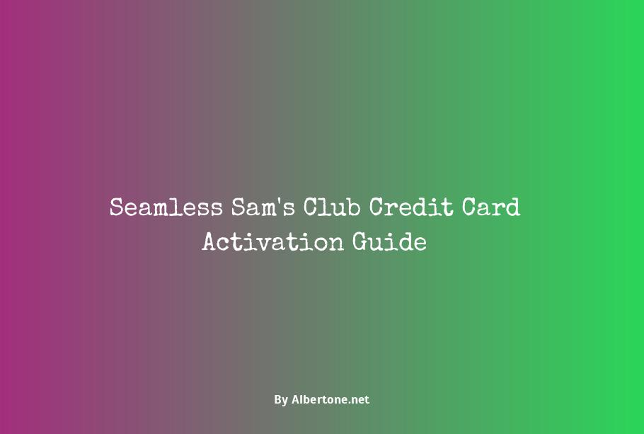 samsclub credit card activate