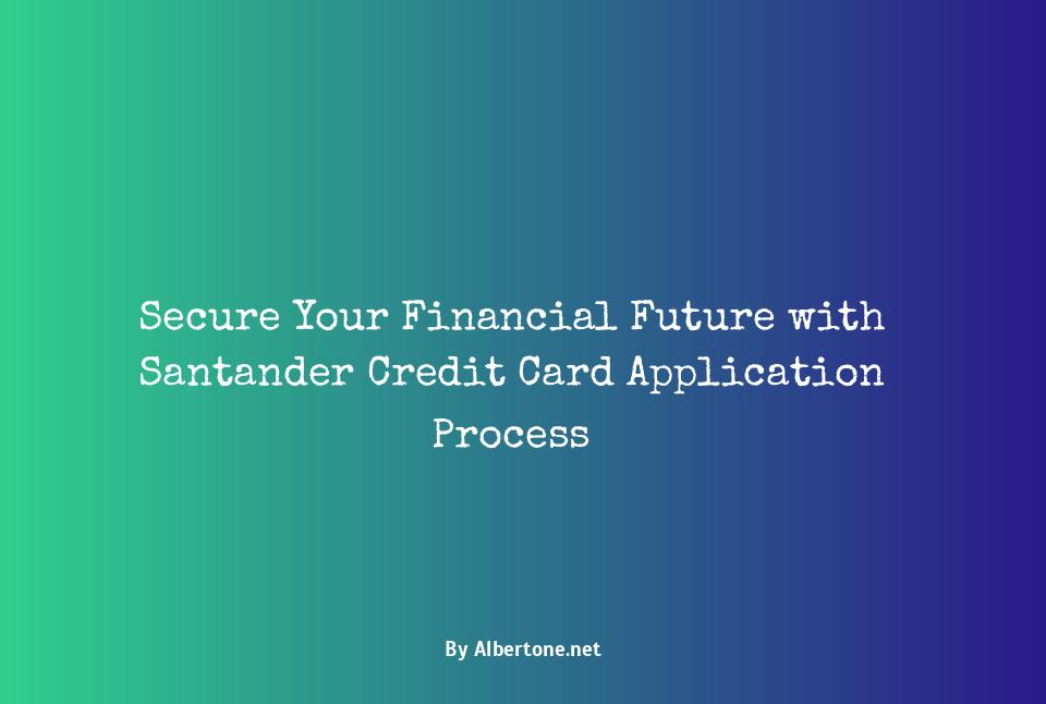 santander apply for credit card