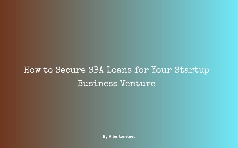 sba loans for startup business