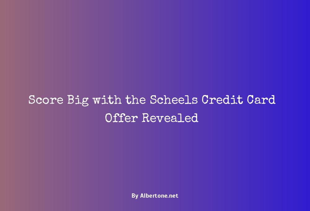 scheels credit card offer