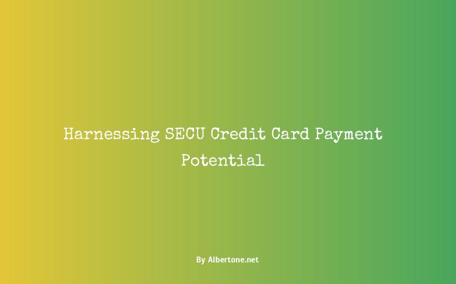 secu credit card payment